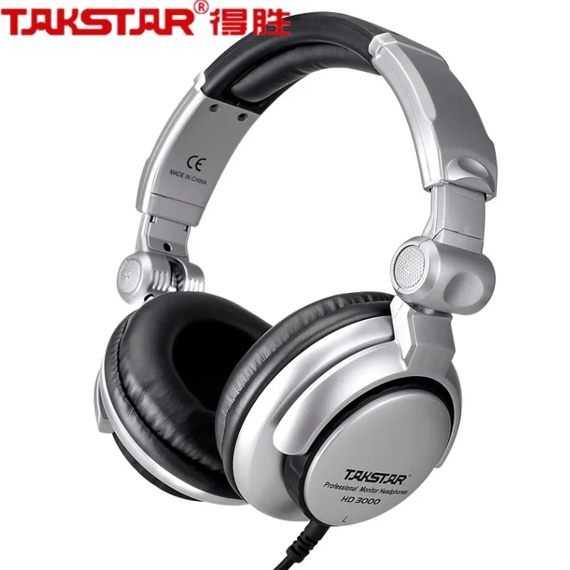 Takstar HD3000 DJ Складные Наушники Hi-Fi студийные наушники профессиональный аудио Мониторинг наушников Разъемный кабель