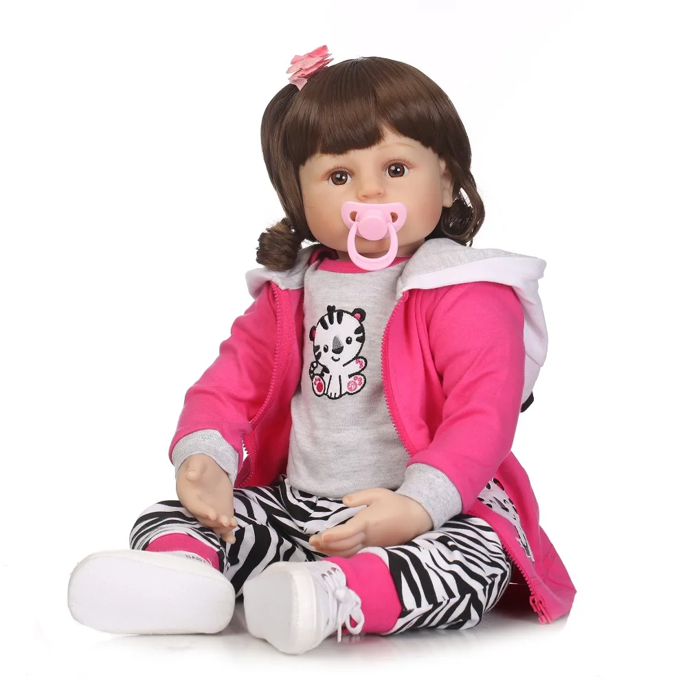 58 см NPK реалистичные мягкие прекрасный мягкий силиконовый bebe lol оригинальный reborn