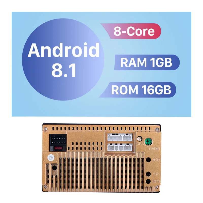 Seicane 10," 1024*600 с сенсорным экраном 8-ядерный 2DIN Android 8,1 Bluetooth Радио gps навигации для 2003 2004 2005-2007 Honda Accord 7 - Цвет: Android 8.1-T8-core