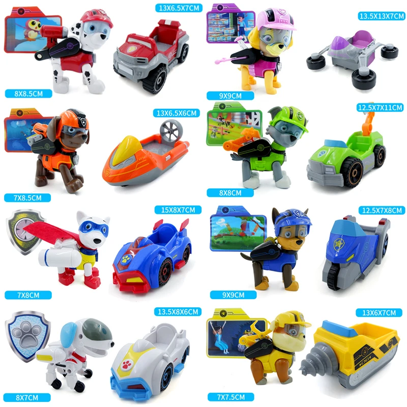 

Paw Patrol Dog toys Everest Puppy Sound Effect Robot Patrol Car Patrulla Canina Action Anime Figure Model Toys Of Children Gift