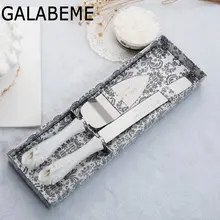 Galabeme персонализированный резиновый нож для свадебного торта Сервировочный набор украшение стола заказной торт нож Лопата подарок Свадебная вечеринка Декор