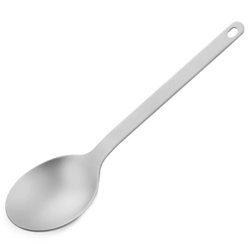 

Titanium Spoon Outdoor Picnic And Household Dual-Use Tableware Ultralight Bacteriostatic Tableware