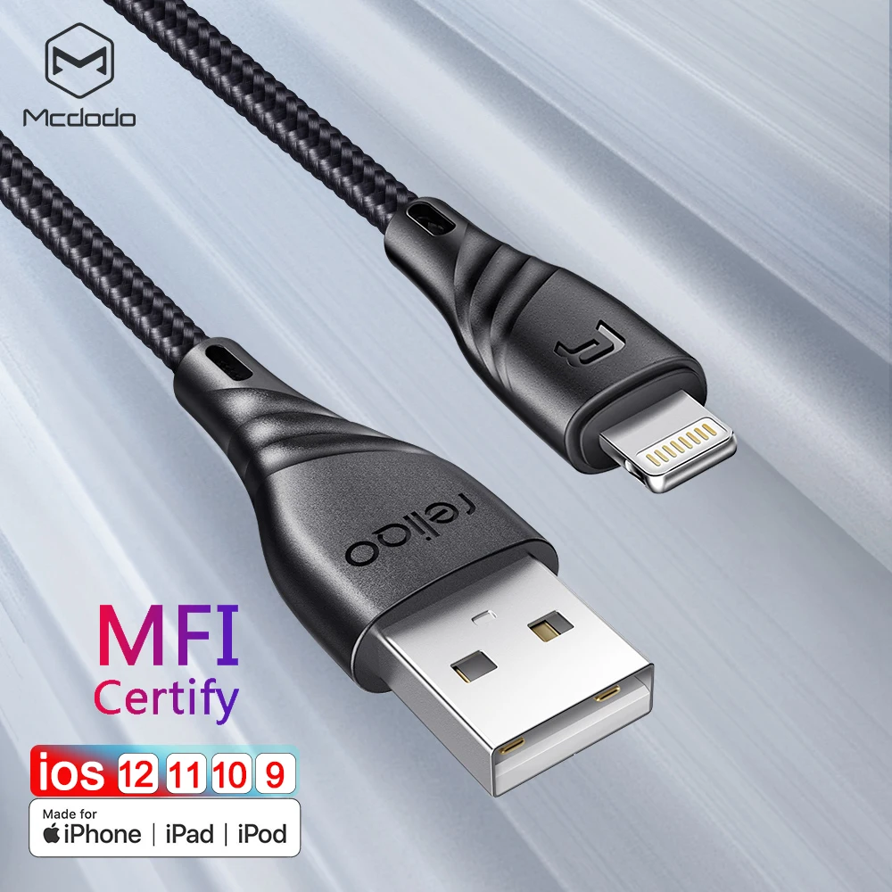 

MCDODO MFi USB Cable for iPhone X Xs Max XR 2A Fast Charging USB Charger Data Cable for iPhone Cable 8 7 6Plus USB Charge Cord