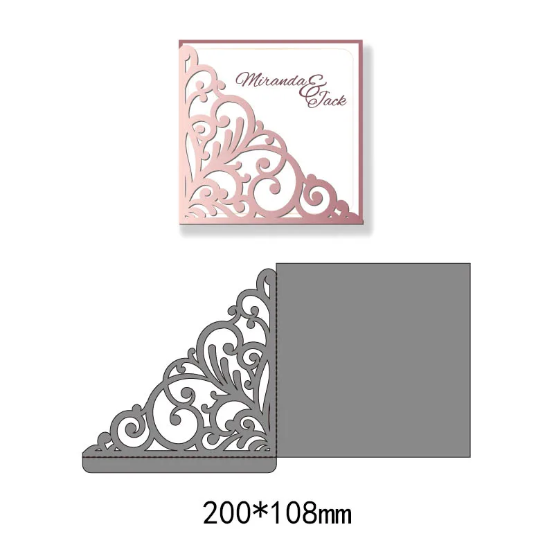 

Hollow Lace Pocket Metal Cutting Dies for Scrapbooking Decorative Handmake Card Embossing Stencil Template