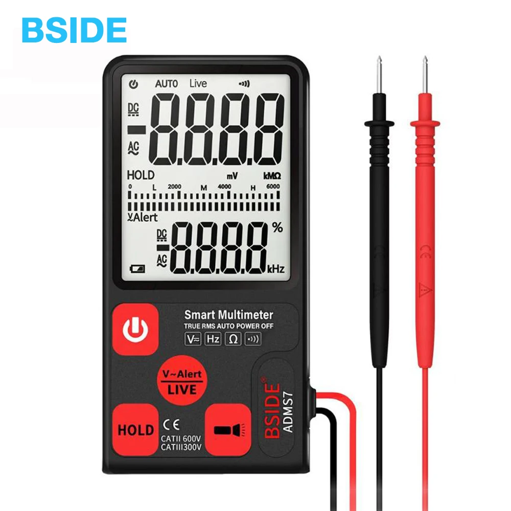 Ultra Portable font b Digital b font font b Multimeter b font BSIDE ADMS7 Large 3