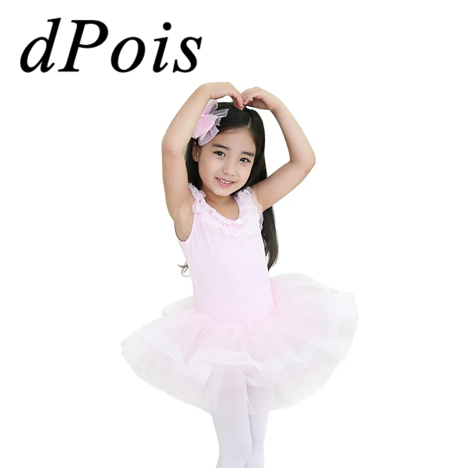 Girls Gymnastics Ballet Dress Kids Leotard Tutu Skirt Dance Ballerina Costume