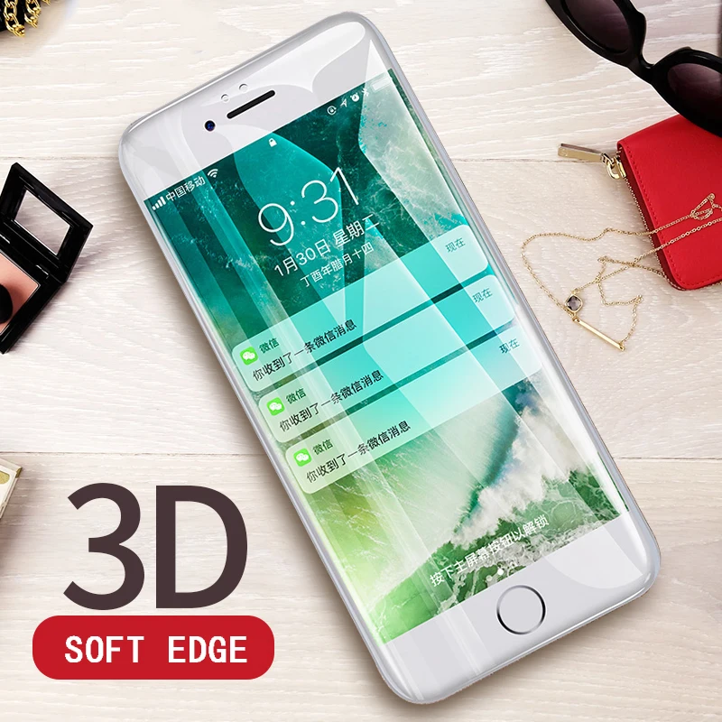 Защитное стекло закаленное 3D для iPhone 7/6 S/8/6 s/7/8 Plus/X/XS|Защитные стёкла и плёнки| |