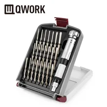 QWORK 22-в-1 набор высокоточных отвёрток с 22 Магнитная отвертка Биты для iPhone, компьютера, Стекло, игровых консолей, игрушки и Другое электронный
