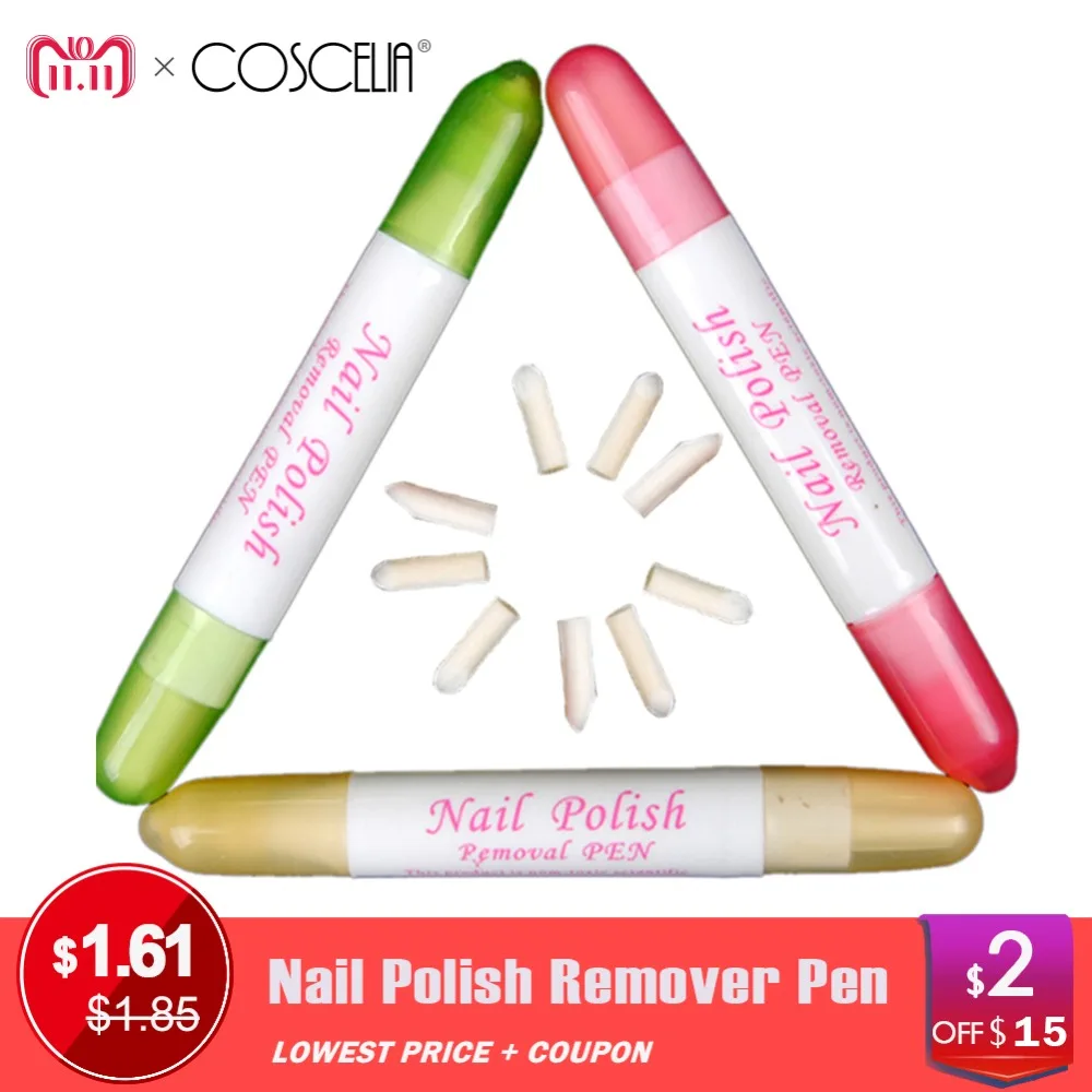 3PCS Nail Polish Remover Pen Remove Mistakes Gel Nail