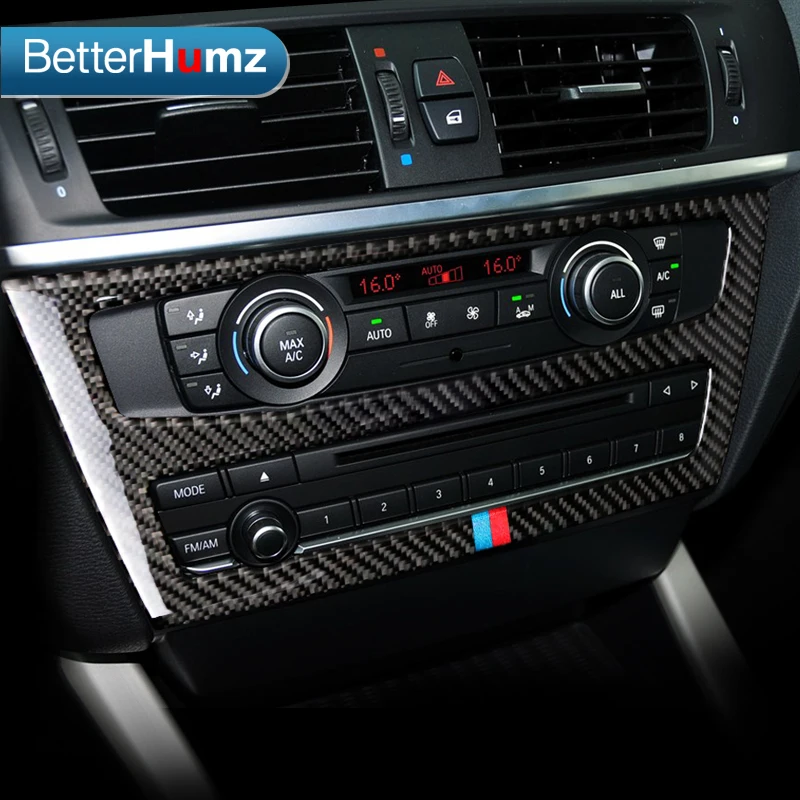 BetterHumz для BMW F25 F26 углеродное волокно внутренняя отделка кондиционера крышка CD