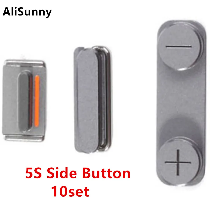 AliSunny 10 шт. Боковая кнопка для iPhone 5 SE включение/выключение + переключатель