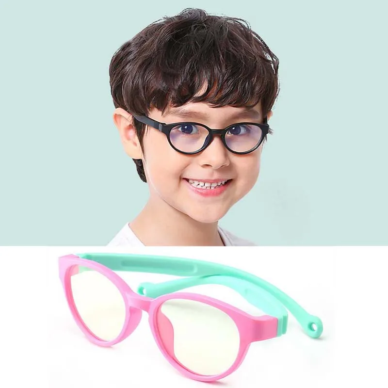 

Anti Blue Rays Kids Glasses Radiation No Screw Removable Children Protection Computer Glasses Gaming resin unbreakable