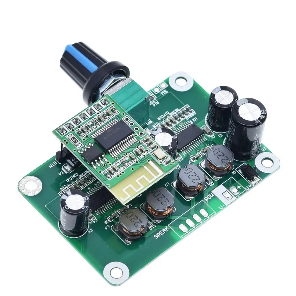 Цифровой стерео аудио усилитель мощности TZT TPA3110 Bluetooth 4 2 30 Вт + плата модуля 12 24 В
