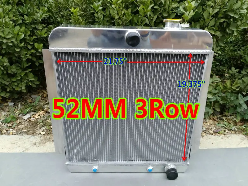 3ROW Aluminum Radiator for 1955-1959 CHEVY PICKUP TRUCK AT MT 1956 1957 1958