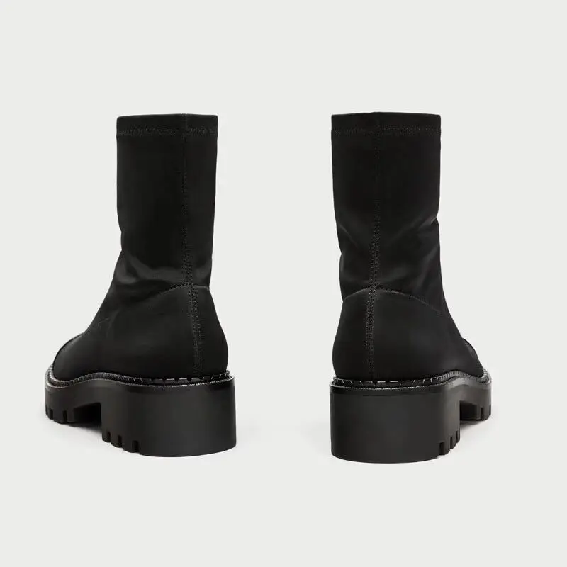 Обувь женские ботинки из ткани в сезон весна Новинка botas mujer дамские ботильоны