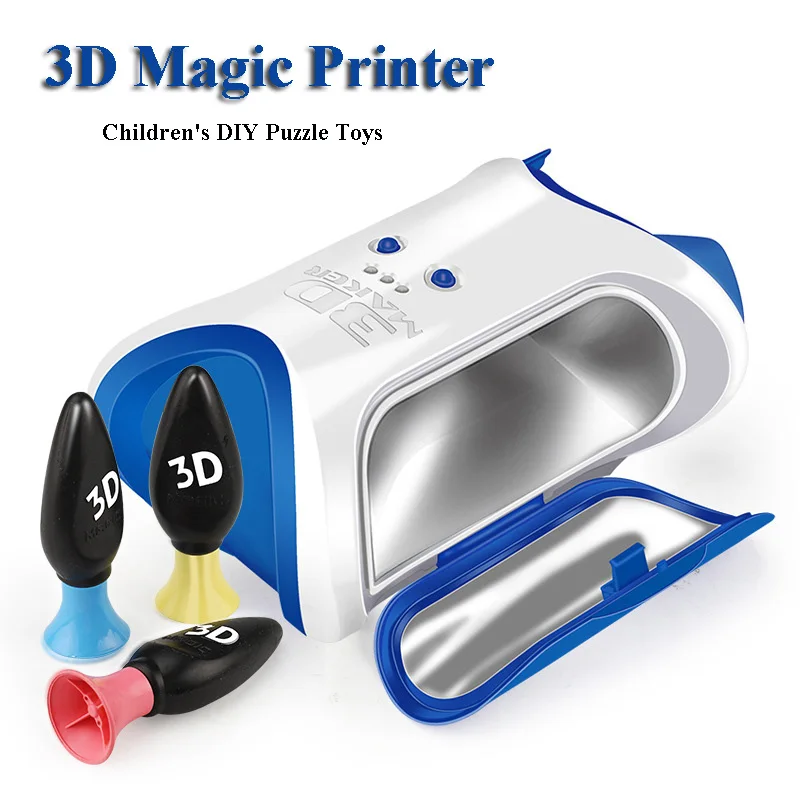 

3D Magic Printer Children Puzzle Diy Handmade 3D Originality Painting Three-dimensional Magic Print Graffiti Interaction Toys