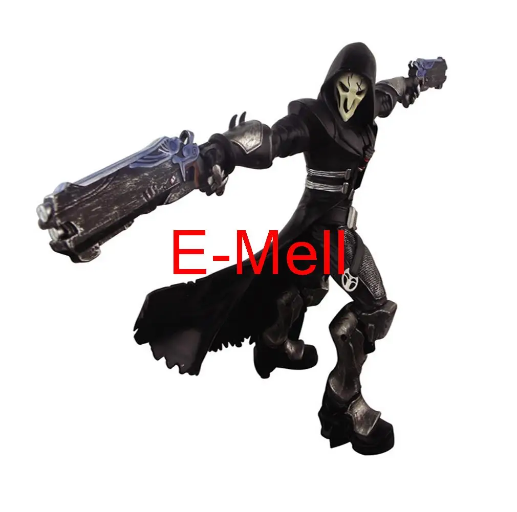 

Hot game Owatch Cosplay Reaper black PVC Garage Kits Action Figures Model Toys