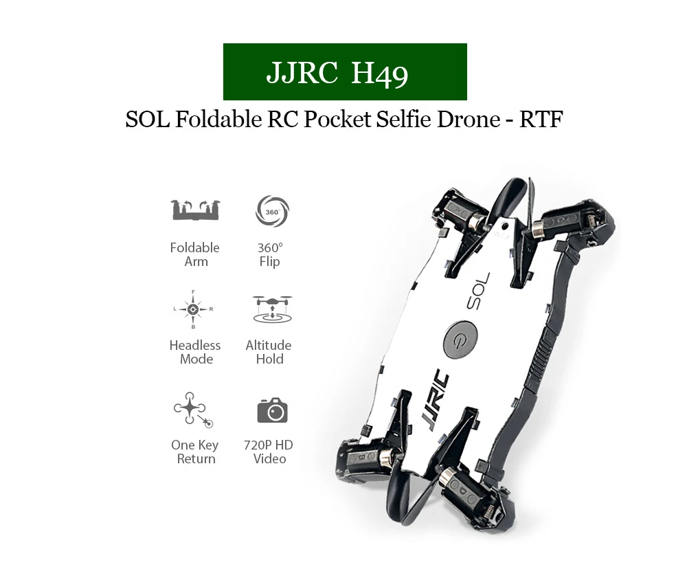 JJRC JJRC H49 RC Drone SOL Ultrathin Wifi FPV Selfie Drone (7)