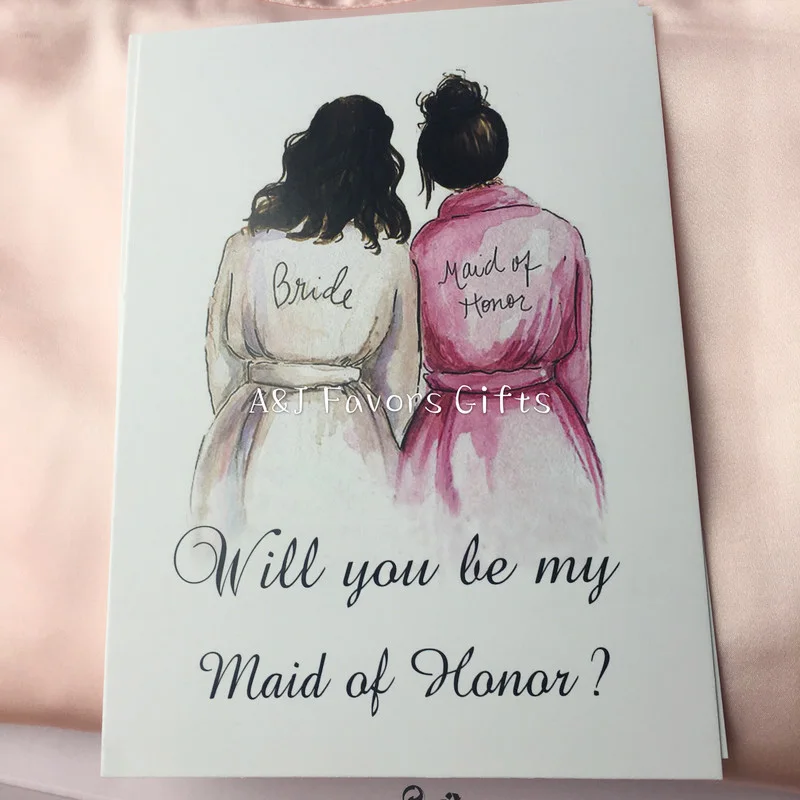  4pcs lot unique wedding party invitations card will be my Bridesmaid Groomsman Proposal invitation - 1.00001E+12