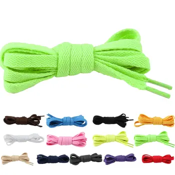 

1 Pair Candy Color Shoelaces Casual Style Male Female Shoestrings Durable Wear-resistant Shoe Laces Decoration Belts Daily Use
