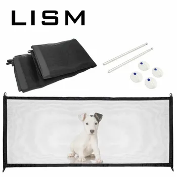 

Pet Dog Barrier Gate Mesh Portable Fences Safe Guard Safety Breathable Enclosure Pet Dog Cat Baby Safety Fence 2020 Hot