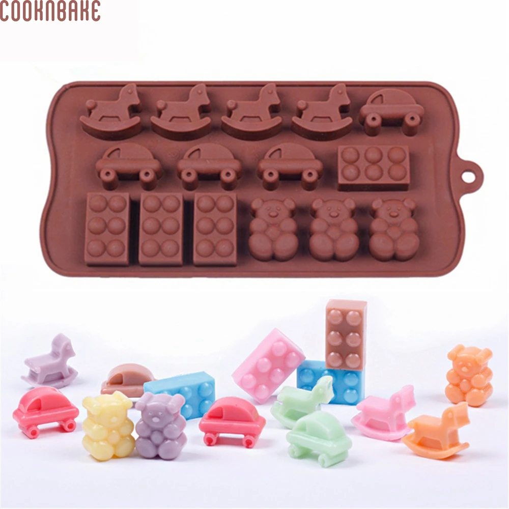 COOKNBAKE силиконовая форма для шоколада в форме машины липкий ледяной поднос