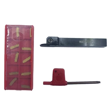 

1 Set Holder Boring Bar with 10pcs MGMN200-G Inserts Wrench for Lathe Turning Tools QJS Shop