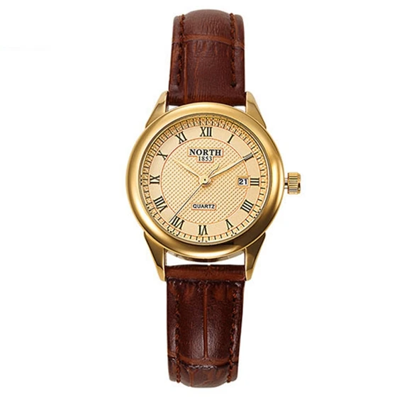 Practical NORTH Women Fashion Casual Watch 30M Waterproof Luxury Brand Quartz Female Watches Gift Clock Ladies Gold Dress Wris Practical NORTH Women Fashion Casual Watch 30M Waterproof Luxury Brand Quartz Female Watches Gift Clock Ladies Gold Dress Wris