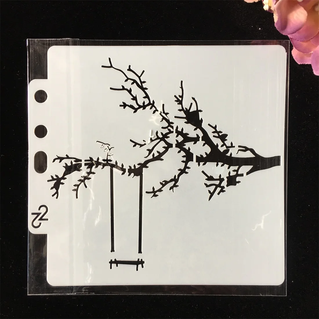 

1Pcs Swing on Tree DIY Layering Stencils Wall Painting Scrapbook Coloring Embossing Album Decorative Paper Card Template