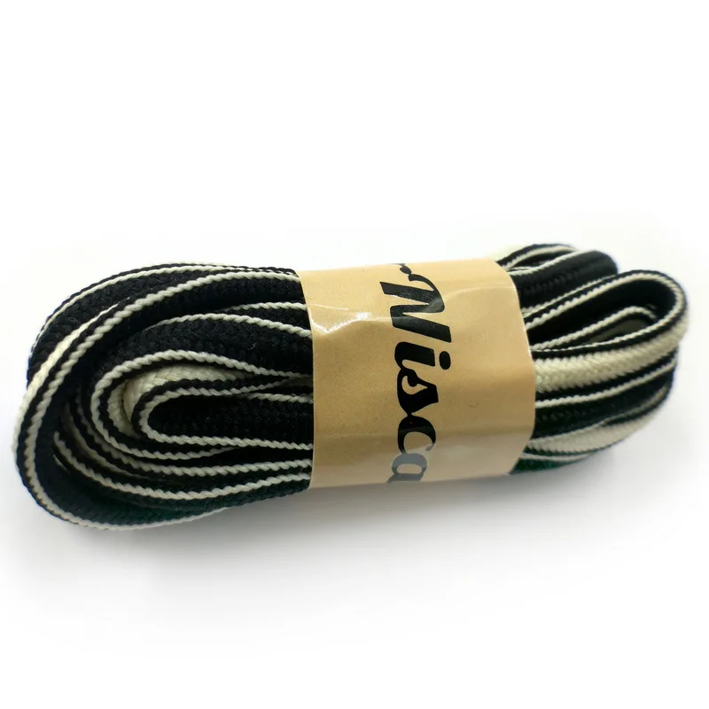 1 пара новых дизайнерских полосатых шнурков 115 см спортивные овальные плоские шнурки Цветные шнурки