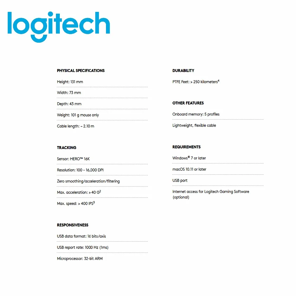 Новая классическая игровая мышь logitech MX518 обновленная версия MX500/MX510/MX518 16000 dpi
