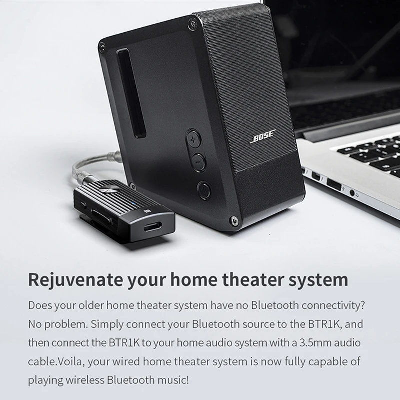 FIIO BTR1K Wireless Bluetooth 5.0 Portable Headphone Amplifier Noise-Cancelling USB DAC Audio Receiver with MIC support NFC FIIO BTR1K Wireless Bluetooth 5.0 Portable Headphone Amplifier Noise-Cancelling USB DAC Audio Receiver with MIC support NFC