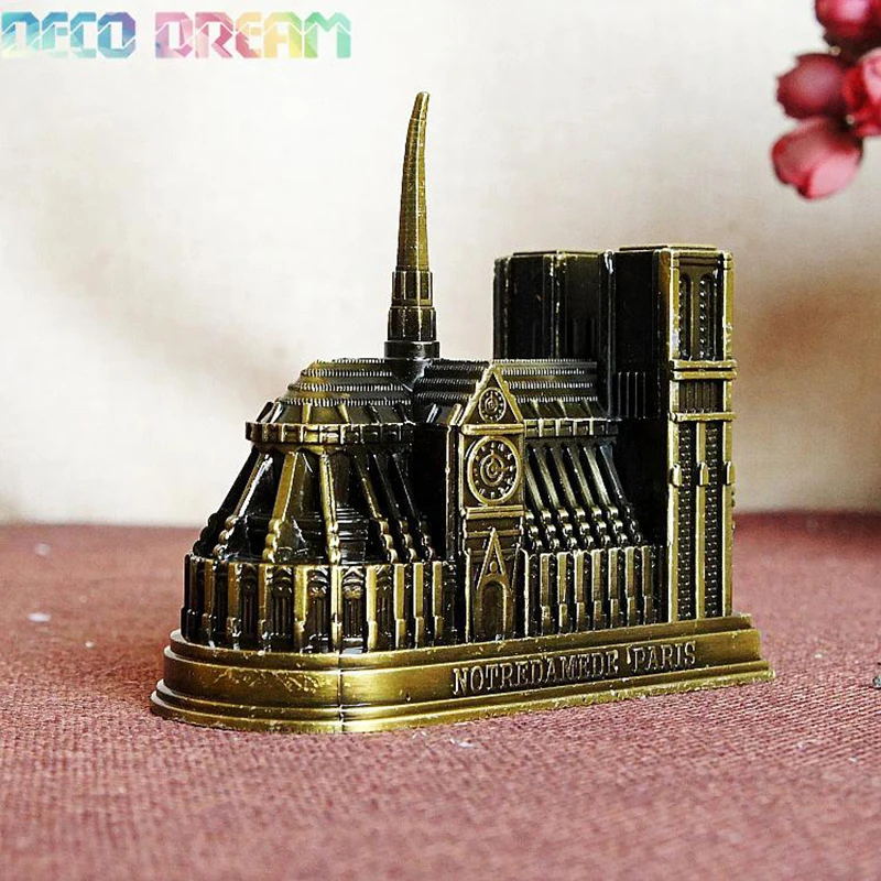 

Deco Dream Vintage Home And Garden Decoration Metal Notre Dame De Paris European Modern Style Craft As A Hobby Gift For Familys