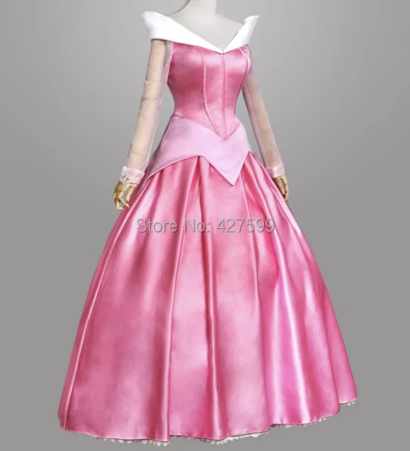 Розовое платье Авроры принцессы Спящей красавицы, карнавальный костюм с накидкой, платье принцессы