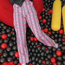 В стиле Харадзюку; розовые мягкие свободные прямые брюки для девочек; брюки