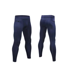 Мужские Компрессионные Леггинсы с карманами на молнии для бега, фитнеса, бодибилдинга, Длинные обтягивающие эластичные мужские быстросохнущие спортивные штаны