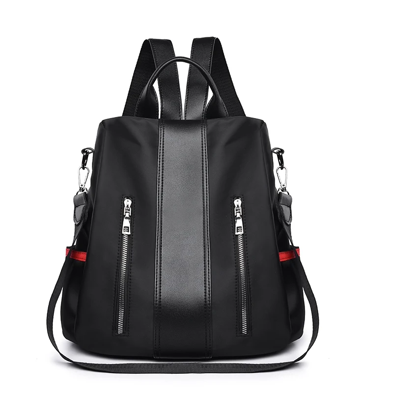 Новая модная женская сумка Противоугонный женский рюкзак высокого качества винтажные рюкзаки женские большие вместительные женские сумки на плечо - Цвет: Черный