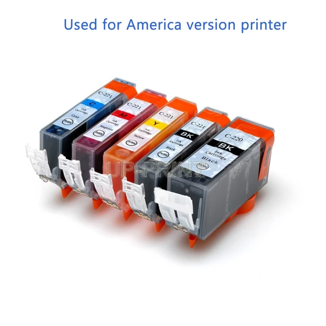 UP 10PCS/5Colors Ink Cartridge PGI220 CLI221 Compatible IP3600 IP3680 MP540 MP545 MP620 MP630 MP638 MP980 MX868 AliExpress