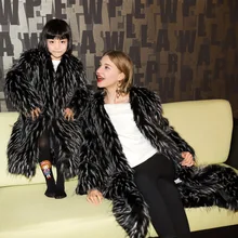 Free shipping winter fur fashion high quality Advanced custom noble fur long sleeved coat adult warm