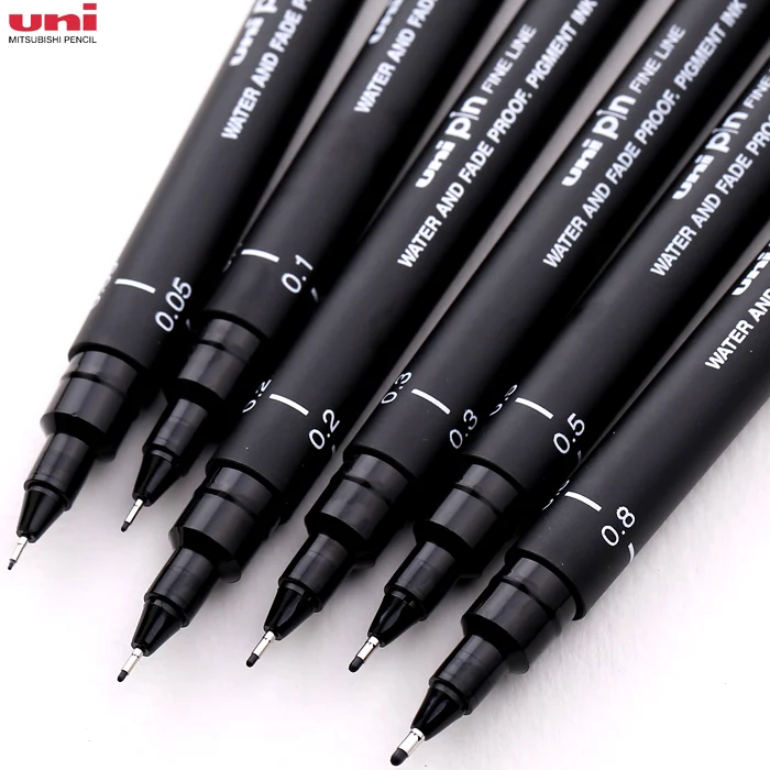 Mitsubishi-Uni-PIN200-Black-Liner-005-01-02-03-05-08-Needle-Pen-Waterproof-Drawing-Pen.jpg