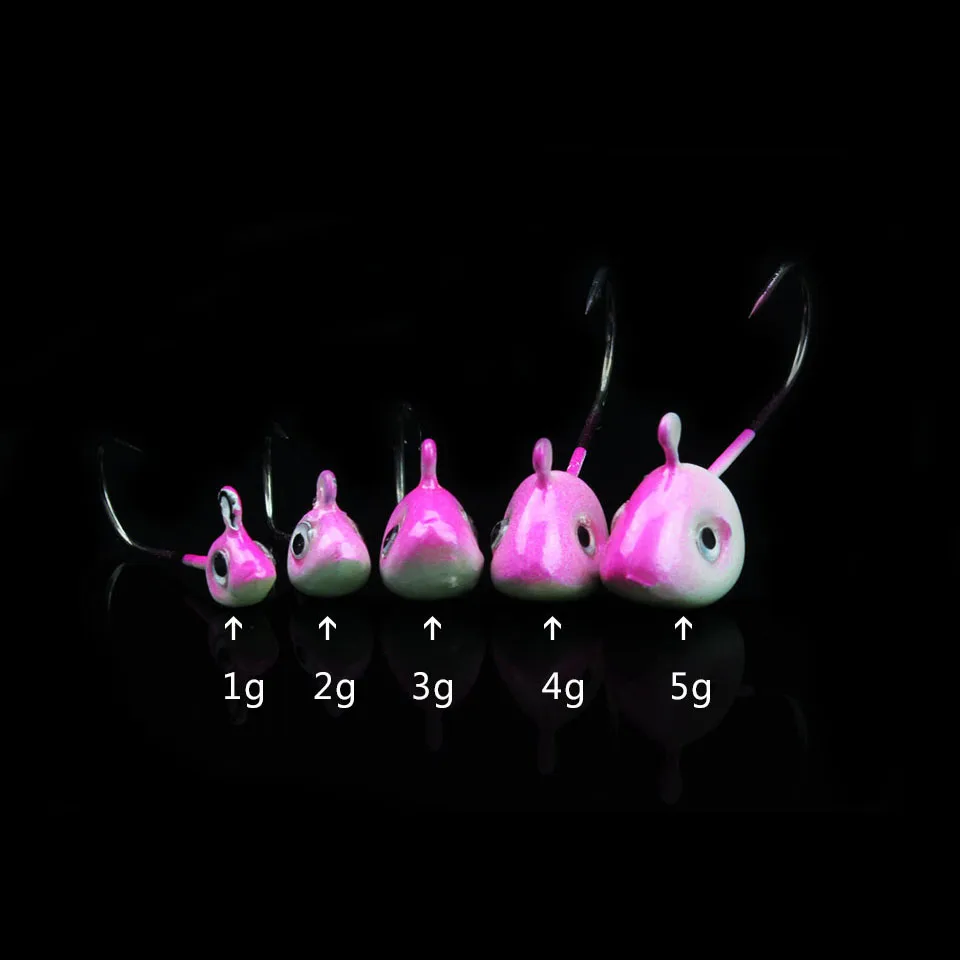 WALK FISH 5PCS/Lot Mini Hooks Fishing Jig Head Hook Lure Simulation Bait Fishhook Barbed Single Hook 0.5g /1g /2g /3g /4g /5g WALK FISH 5PCS/Lot Mini Hooks Fishing Jig Head Hook Lure Simulation Bait Fishhook Barbed Single Hook 0.5g /1g /2g /3g /4g /5g