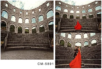 

Thin Vinyl Photography Backdrop 5x7 Retro Roman Amphitheater For Wedding Photo Shoots Camera Photo Studio Background Backdrops