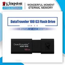 100% original Kingston datavoyageur USB clés 16GB stylo lecteur USB 3.0 haute vitesse pendentifs 3.0 DT100G3
