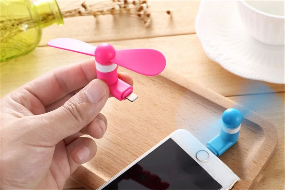 iphone fan Mini Portable Cool Micro USB Fan 5v 1w Mobile Phone USB Gadget Fans Tester For iphone