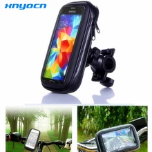 Top Qualité Imperméable À L’eau 5.5 pouce Universel Vélo Vélo Guidon de Moto Mont Téléphone Titulaire Cas Pour Samsung S7 s6 edge s5