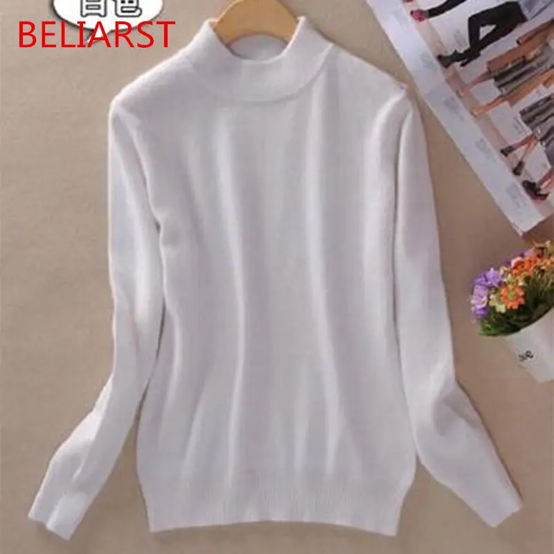 BELIARST New Brand Women Sweater Wool sweater Large Size Thin Pink Pullover Femme 2XL Main Cashmere Knitted Sweater Women BELIARST New Brand Women Sweater Wool sweater Large Size Thin Pink Pullover Femme 2XL Main Cashmere Knitted Sweater Women