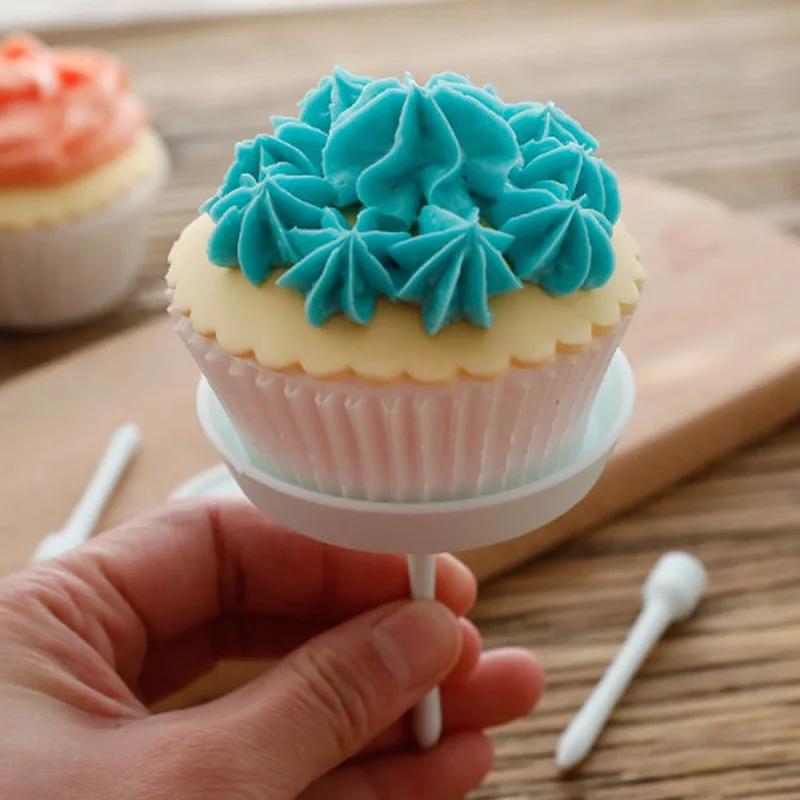 

4pcs/set Cake Decorating Nails Set Cake Stands Holder Nail Shaped Cupcake Cake Accessories For Confectionery Dessert Safe Tools