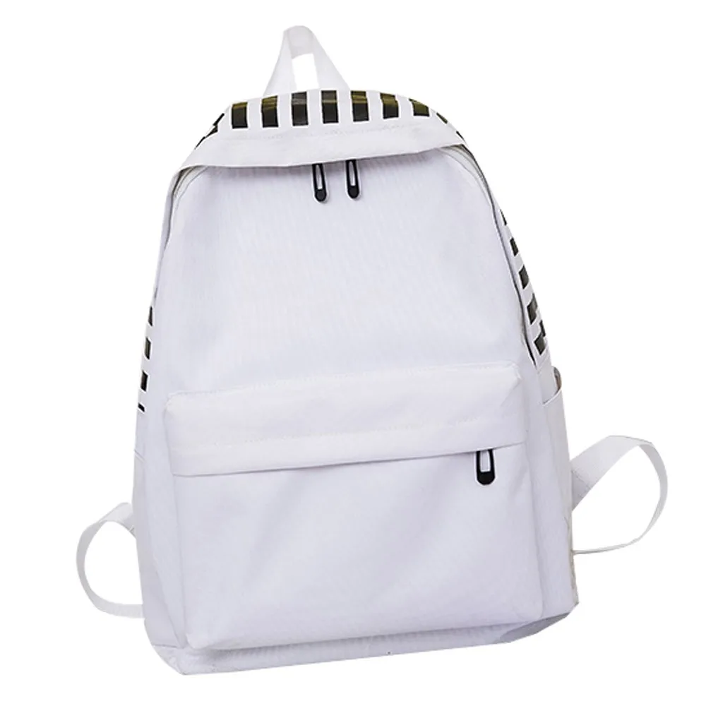 

Neutral Canvas hit letter backpack outdoor travel backpack student bag shoulder bag Mochilas Escolares #xqx