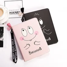 Смарт-часы кожаный чехол для нового iPad /, air/air2, 2/3/4, iPad pro 9," футболки с рисунками милого смайлика и Детские планшеты Cover w/ремешок на руку+ подарки