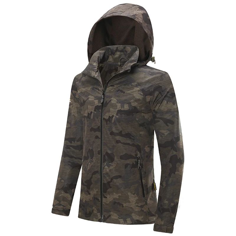 

ZYNNEVA Men's Rain Jackets Waterproof Outdoor Climbing Coat Hiking Wear-resisting UV Protection Soft Shell Jacket Clothes GK2106
